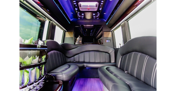 Limo Bus interior